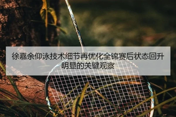 徐嘉余仰泳技术细节再优化全锦赛后状态回升明显的关键观察